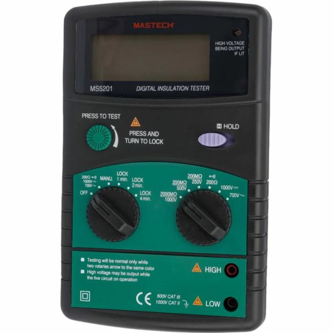 Мегаомметр Mastech MS5201, цифровой