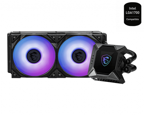 MPG CORELIQUID K240 V2 - Водяное охлаждение для CPU MSI MPG CORELIQUID K240 V2. Socket Intel/AMD, 4pin, Fan 2x120см, ARGB