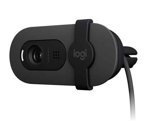 Камера Web Logitech HD Webcam Brio 90 графитовый 2Mpix (1920x1080) USB Type-C с микрофоном (960-001581)