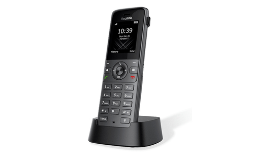 SIP-трубка Yealink - для W70B/ W73P/ W76P/ W79P/ W80B/ W90B, standby time 400h, talk time 35h, 1-handset, headphone in, key illumination, чёрный, W73H