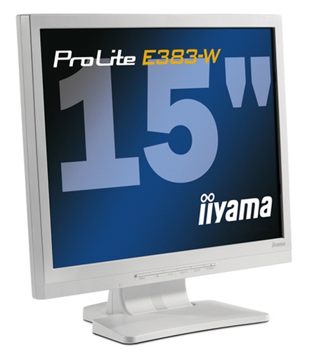 15"    ЖК монитор IIYAMA ProLite  E383-W  (LCD,  1024x768, D-Sub)