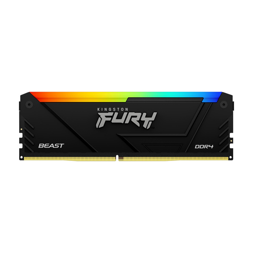 Kingston Память DDR4 16GB 3600MHz KF436C18BB2A/16 Fury Beast RGB RTL Gaming PC4-28800 CL18 DIMM 288-pin 1.35В single rank с радиатором Ret