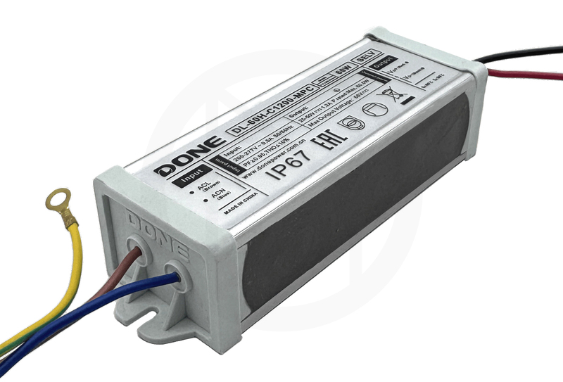 Драйвер светодиодный DONE DL-60H-C1200-MPC, 60W, 25-50V, 1.2A, IP67