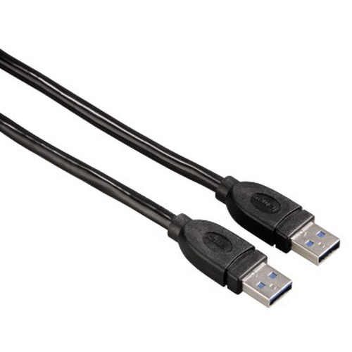 Кабель Hama H-54500 USB 3.0 A-A (m-m) 1.8 м экранированный 5 Гбит/с 1зв черный 