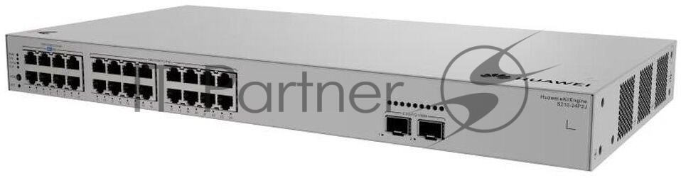 Коммутатор Huawei S210-24P2J, 24×1 Гбит/с LAN PoE + 2×2.5 Гбит/с SFP, управляемый
