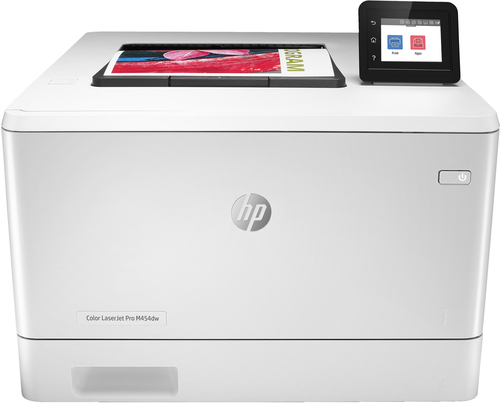 Принтер лазерный HP Color LaserJet Pro M454dw (W1Y45A#B19), А4, цветной, печ. до 27 стр/мин., 600 x 600 dpi, USB, RJ-45, Wi-Fi, BlueTooth, Air Print, Mopria