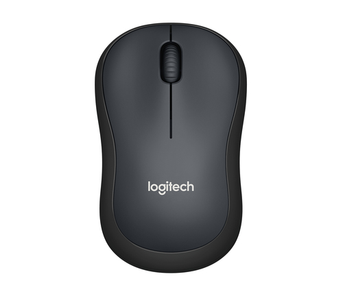Мышь беспроводная Logitech M220 Silent Charcoal черная, оптическая, 1000dpi, 2.4 GHz, USB-ресивер, бесшумная (066199) (910-004895)