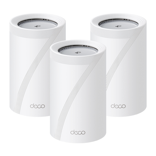 Бесшовный Mesh роутер TP-Link Deco BE65 Pro (DECO BE65 PRO(3-PACK)) BE9300 100/1000/2500/5000BASE-T белый (упак.:3шт)