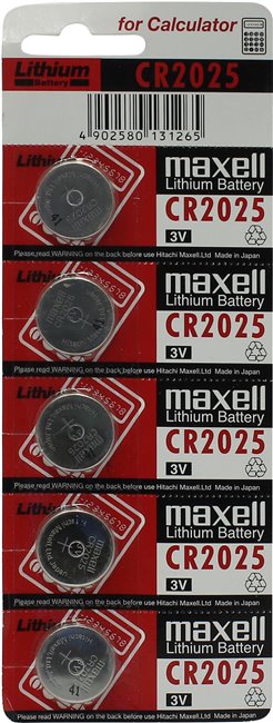 Maxell CR2025-5 (Li, 3V) (уп. 5 шт)