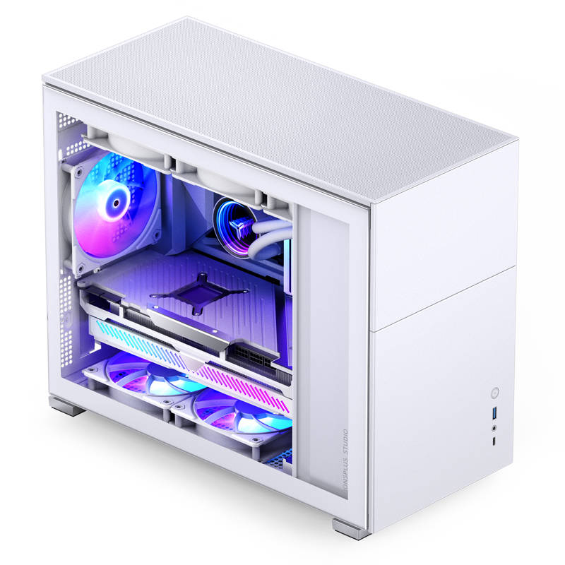 JONSBO D31 STD White, TG, mini-ITX, mATX, белый