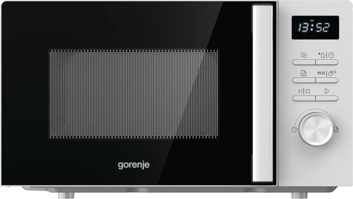 Gorenje Микроволновая печь Gorenje MO20A3WH (Advanced / 20 л, 800 Вт, переключатели кнопки + поворотный механизм, белый/черный)