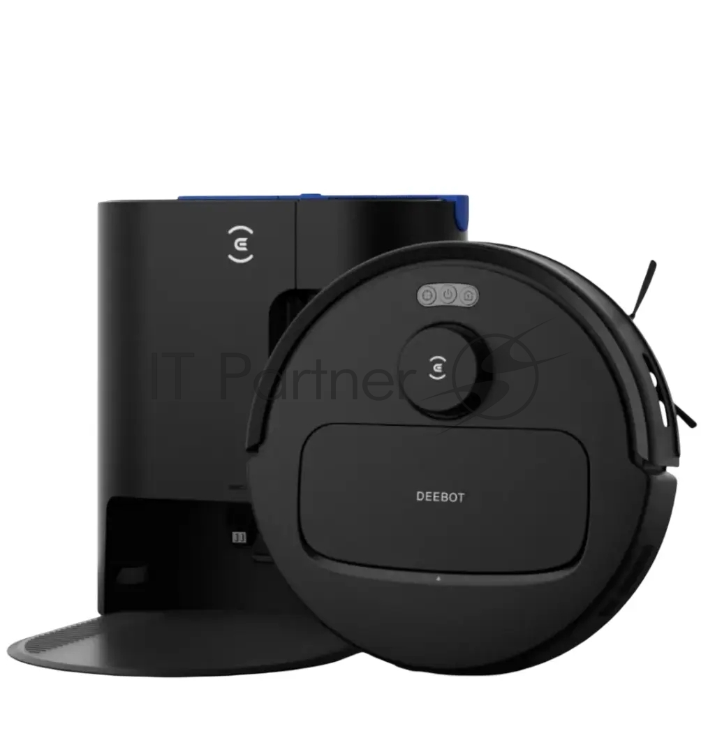 Робот-пылесос Ecovacs Deebot N20e Plus черный, 5200 мА*ч Li-Ion, уборка сухая/влажная, пылесборник контейнер 0.35 л