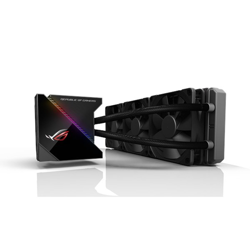 Система жидкостного охлаждения ASUS ROG RYUJIN 360 черный, 120 мм, алюминий, 2000 об/мин, 29.7 дБ, 4 pin
