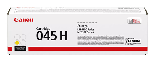 Картридж лазерный Canon 045HY 1243C002 желтый бар.в компл. (2200стр.) для Canon i-SENSYS MF630