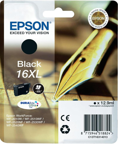 Картридж 16XL <C13T16314010> Black для  Epson  WF-2010W/2510WF/2520NF/2530WF/2540WF
