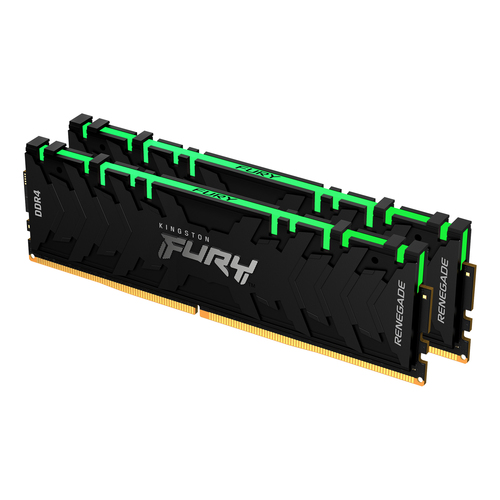 Модуль памяти Kingston 64GB 3200МГц DDR4 CL16 DIMM (Kit of 2) FURY Renegade RGB