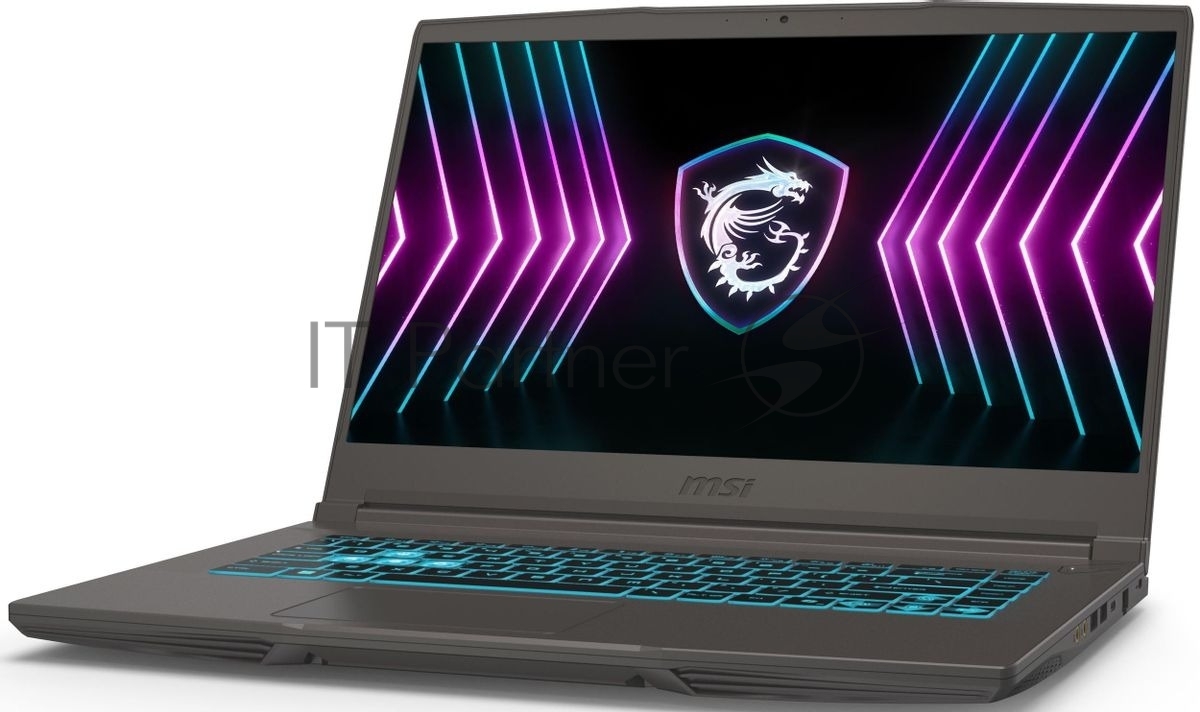 Ноутбук MSI Thin 15 B2RVE-3603XRU/15.6"/IPS/Intel Core 7 240H/16Gb/512Gb/SSD/NVIDIA GeForce RTX 4050 6Gb/Без ОС/серый/1.86kg