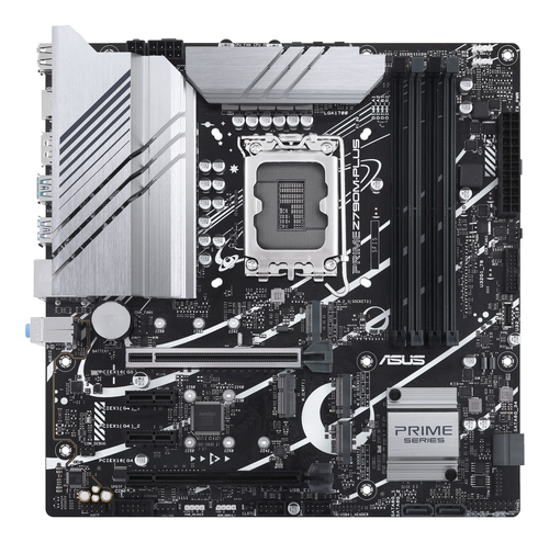 Материнская плата ASUS PRIME Z790M-PLUS, LGA 1700, Intel Z790, 4xDDR5, 4xSATA, 3xM.2, 1xPCIe 4.0 x4, 1xPCIe 5.0 x16, 2xPCIe x1, 1xDP, 1xHDMI, 1x 1Gb LAN, 1xUSB-C 3.2 Gen 2x2, 1xUSB 3.2 Gen 2, 4xUSB 3.2 Gen 1, 2xUSB 2.0, 3x3.5 мм, 7.1, mATX