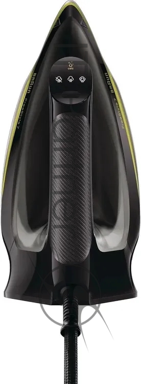 Утюг Braun FreeStyle 7 FI7255GR черный/зеленый, 2000 Вт, 55 г/мин, 240 г/мин, 350 мл