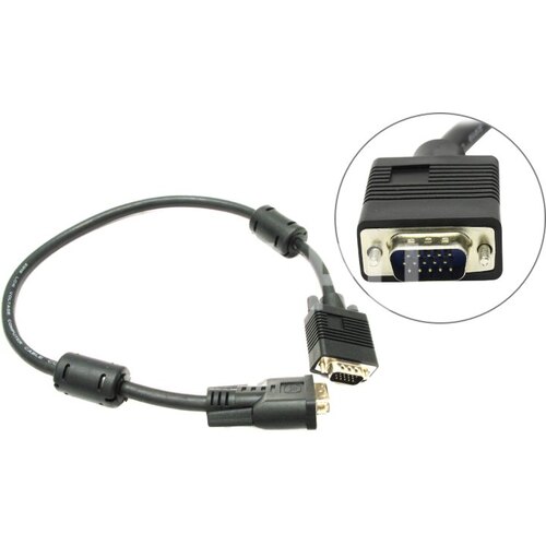 DVI-I - VGA, 0.5м, 2 фильтра (монитор - SVGA card)