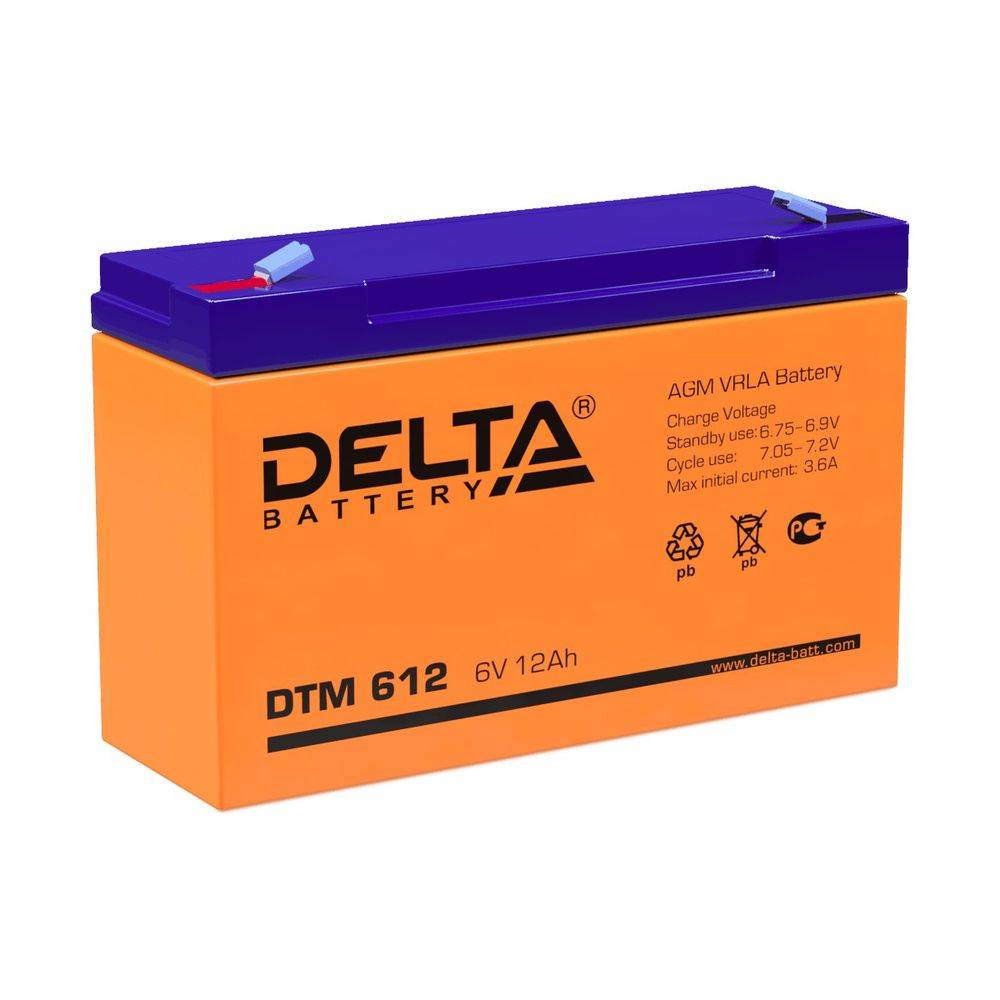 Delta Аккумуляторная батарея DTM 612