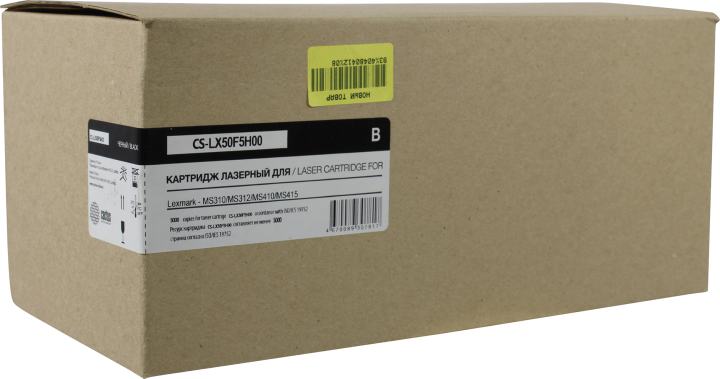 Картридж Cactus CS-LX50F5H00 Black для  Lexmark  MS310/MS312/MS410/MS415
