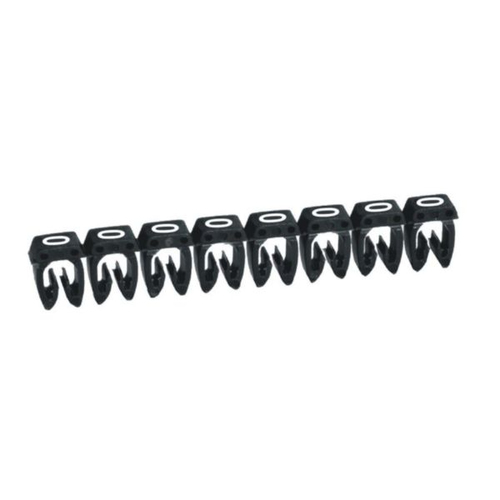 Legrand 038210 Маркировочное кольцо 0.5-1.5мм (0) белое/черное  CAB3 (1200шт) (038210)