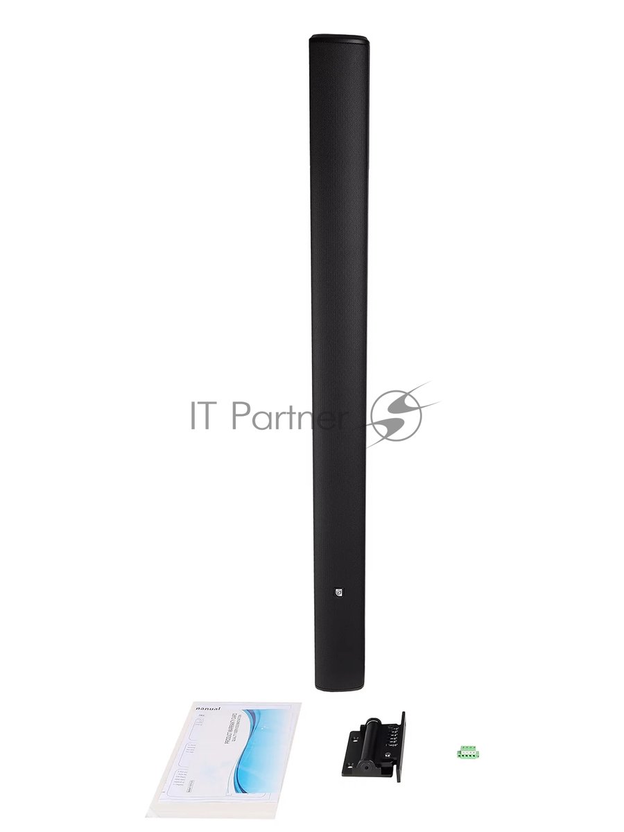Звуковая колонна Intrend ITSPK-CL925-B пассивная, 9x2.5", 4 Ом (220 Вт RMS), SPL 114dB, 95Hz-20kHz, 120°x20° (HхV), вес 4.4кг, черный, крепление в комплекте, (цена за 1шт., в упаковке 2 шт., продается парами)