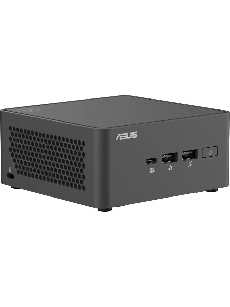 Мини-ПК ASUS NUC 15 Pro Tall Kit 90AR00Q2-M00050, Intel Core Ultra 5 225H, Intel Arc Graphics, без ОС