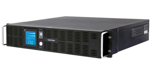 UPS 1000VA CyberPower Professional Rackmount LCD <PR1000ELCDRT2U> 2U, защита  телефонной  линии/RJ45,  2xComPort, USB