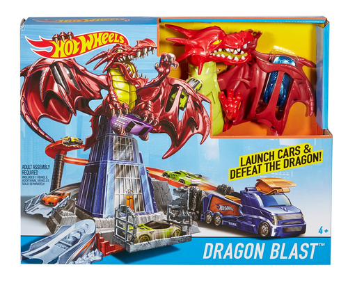 Mattel Hot Wheels <DWL04> Набор конструктора  трасс "Удар дракона"