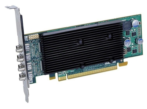 Видеокарта Matrox (M9148-E1024LAF) M9148 LP PCIe x16 PCI-Ex16, 1024MB, 4 x Mini DisplayPort, Low Profile Bracket, Max DP Res.- 2560x1600, Max DVI Res.- 1920x1200, Adapters- 4xMini DisplayPort to DisplayPort, 4xDisplayPort to DVI, RTL {10}