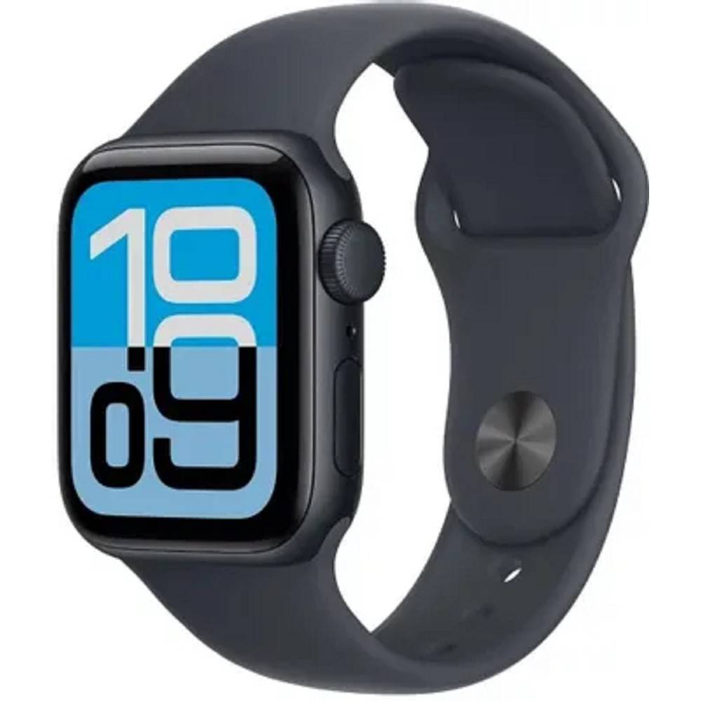 Apple Watch SE 3 44mm Midnight Aluminium Case with Midnight Sport Band - M/L