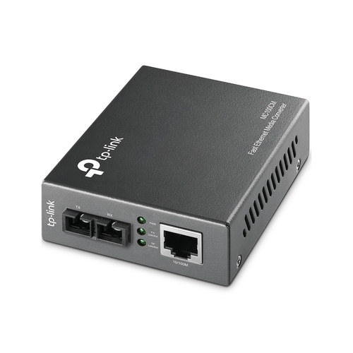 TP-Link MC100CM Многомодовый медиаконвертер Fast Ethernet 100Base-TX / 100Base-FX (Duplex SC), 1310нм, многомод (до 2 км)
