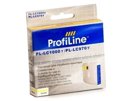 Картридж ProfiLine PL-LC1000Y/LC970Y_Y для Brother MFC-J200/DCP-130C/DCP-330C/DCP-350C/MFC-240C/MFC-885CW  водн.  черн.