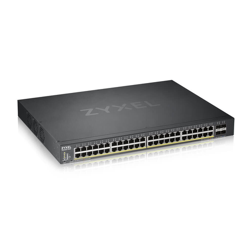 Zyxel XGS1930-52HP-EU0101F Гибридный Smart L2+ коммутатор PoE+ Zyxel NebulaFlex XGS1930-52HP, rack 19", 48xGE PoE+, 4xSF