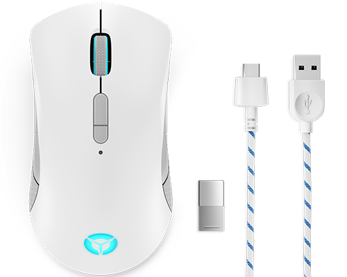 Мышь Lenovo Legion M600 Wireless Gaming Mouse (Stingray) проводное/беспроводное (Bluetooth + радиоканал), 16000 dpi