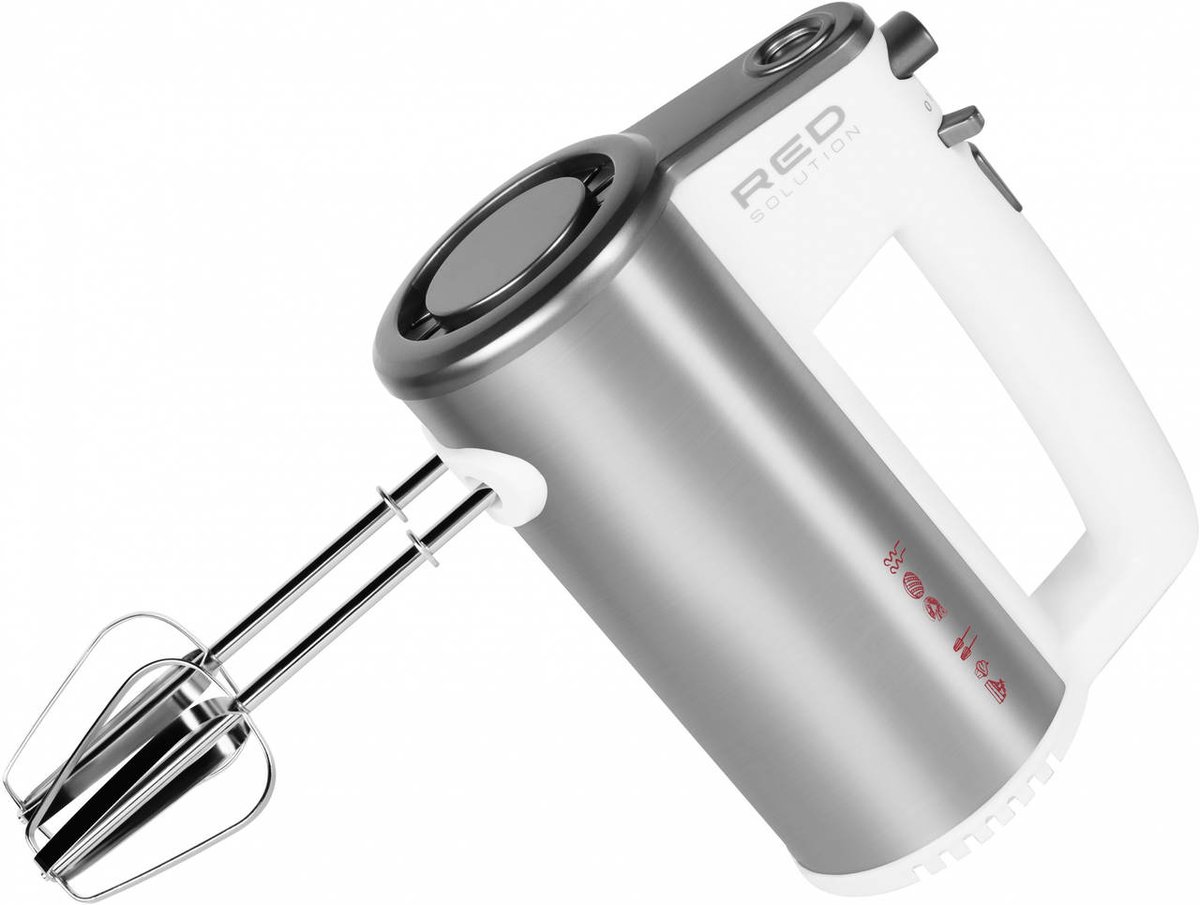 Миксер RED SOLUTION RHM-M2108, ручной, белый/серебристый
