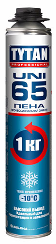 Пена профессиональная Tytan Professional 65 UNI зимняя 750 мл. выход 65 л