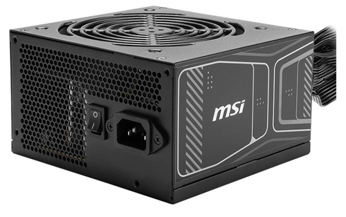 Блок питания ПК/ Power Supply MSI MAG A850GN PCIE5, 850W 80+ Gold (ATX, 3.1, PCIe 5.1, Non-modular, 1x24(20+4)pin, 2xCPU 8(4+4)pin, 2xPCIe*2 8(6+2)pin, 1x12VHPWR (450W), 4xSATA3, 4xMOLEX4pin, Active, 120x120mm, 140x150x86mm, APFC, black)