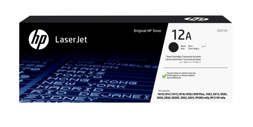 (Спец.цена) Оригинальный лазерный картридж HP 12A Q2612A Чёрный, 2000 стр. для HP LaserJet 1010 / 1012 / 1015 / 1018 / 1020 / 1022 / 3015 / 3020 / 3030 / 3050 / 3052 / 3055 / M1005