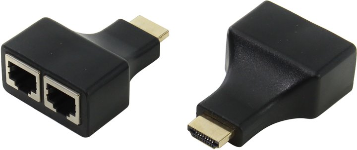 Espada <Eutp 30EDH56> HDMI Extender (HDMI 19M-> 2xRJ45 -> HDMI  19M, до 30м)