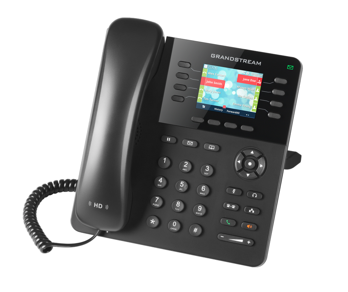 SIP-телефон Grandstream Networks GXP2135, 4 SIP-аккаунта, 8 линий, PoE, 1GbE
