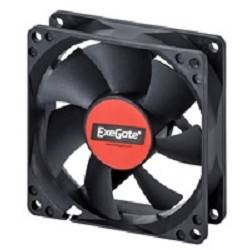 EXEGATE EX283378RUS Вентилятор E08025B4P-PWM, 80x80x25 мм, двойной шарикоподшипник, 4pin, PWM, 22dBA