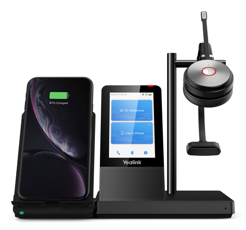Гарнитура YEALINK WH66 Mono UC Моно, Беспроводная, HD звук, 160м DECT, Шумоподав, Дисплей 4'', USB-хаб, Bluetooth, шт