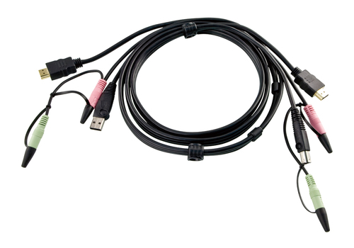 Кабель для переключателей ATEN Custom USB 2.0 HDMI KVM Cable L:1.8m*2L-7D02UH