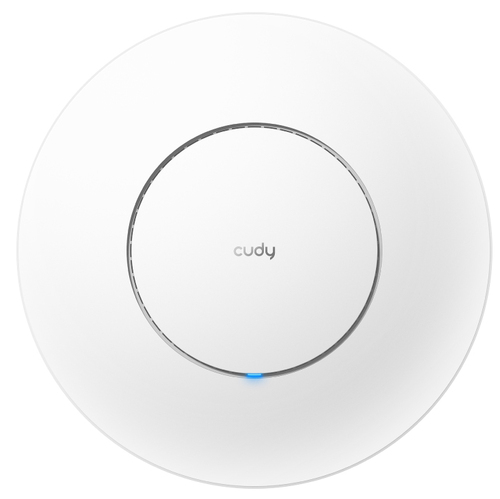 Точка доступа Wi-Fi CUDY AX3000 Wi-Fi 6 2 5G Access Point AX3000 Dual Band Ceiling Mount Wi-Fi 6 Access Point, Chipset MT7981, 802.11ax/ac/a/b/g/n, 2402Mbps at 5GHz + 574Mbps at 2.4GHz, 1 x 2.5G RJ45 Port, MU-MIMO, Support 12V DC or  802.3at PoE or Passive PoE, Internal Antennas, 12V DC adapter included, Cudy Mes