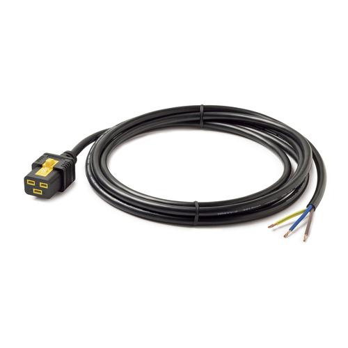 AP8759 APC Power Cord, Locking C19  to Rewireable, 3.0m