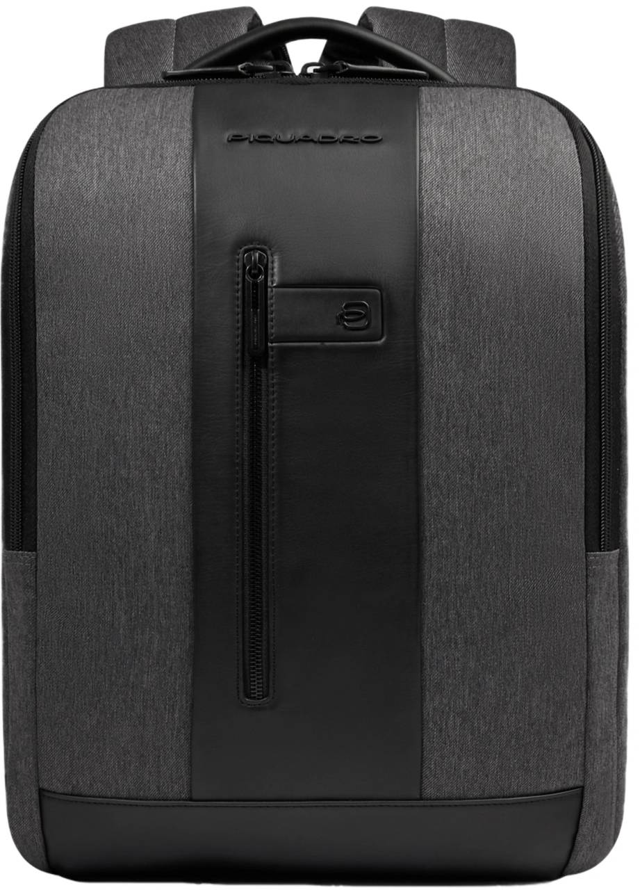 CA4818BR2/GRN Рюкзак мужской  Piquadro  Brief2  серый/черный нейлон/натур.кожа