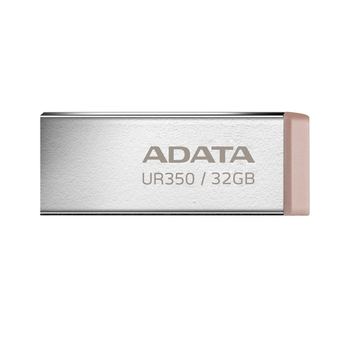 USB накопитель ADATA - UR350, USB Type A (USB 3.2 Gen 1), 32 ГБ, цвет серебристый, UR350-32G-RSR/BG